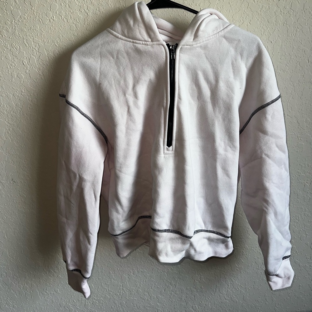 White Half-Zip Men's Sweater